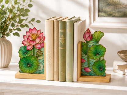 Close view showing color and texture in the lotus design