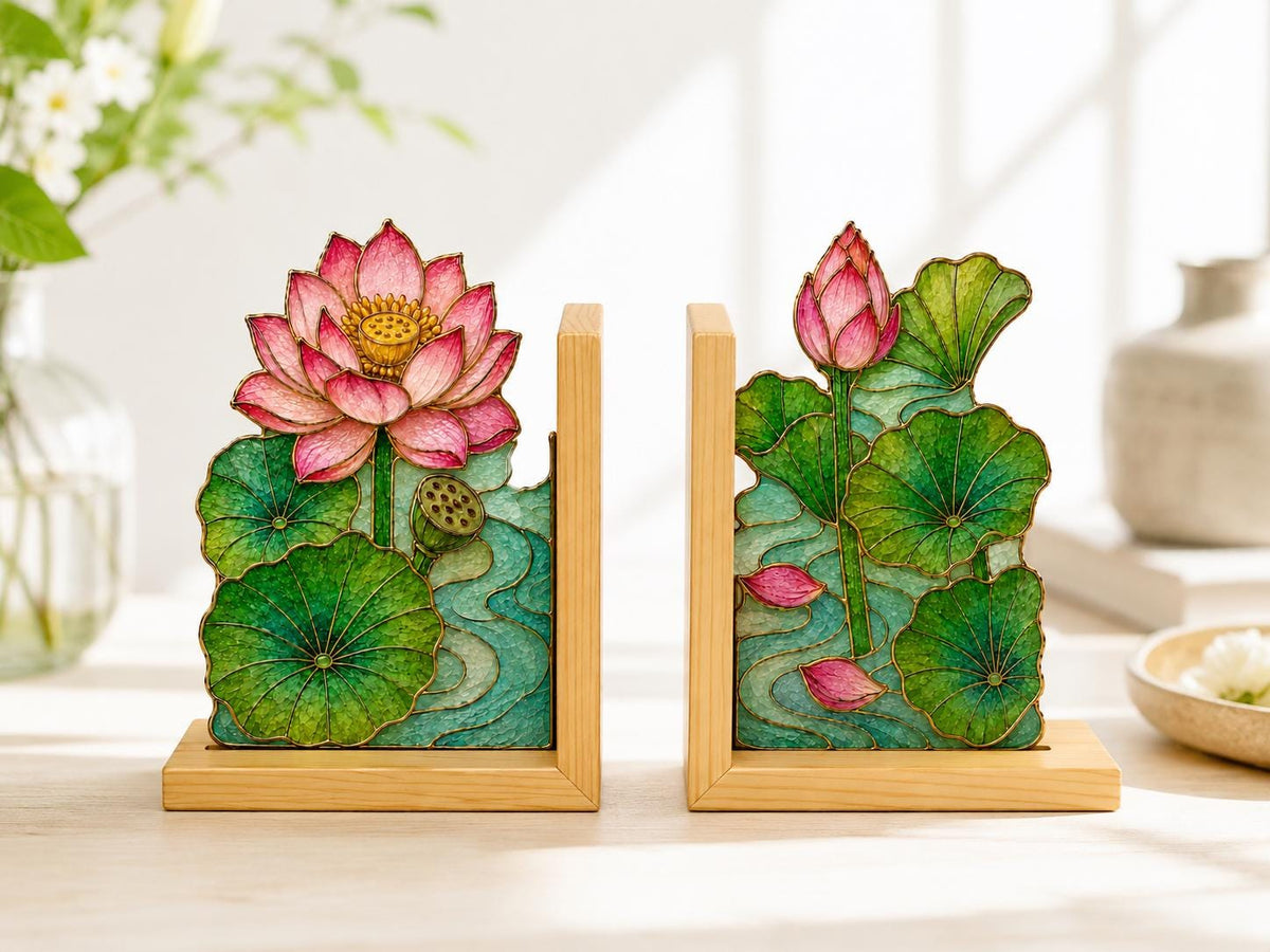 Additional view of the lotus glass design