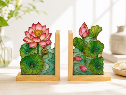 Additional view of the lotus glass design