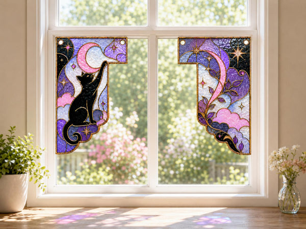 Stained Glass Window Corner Decor