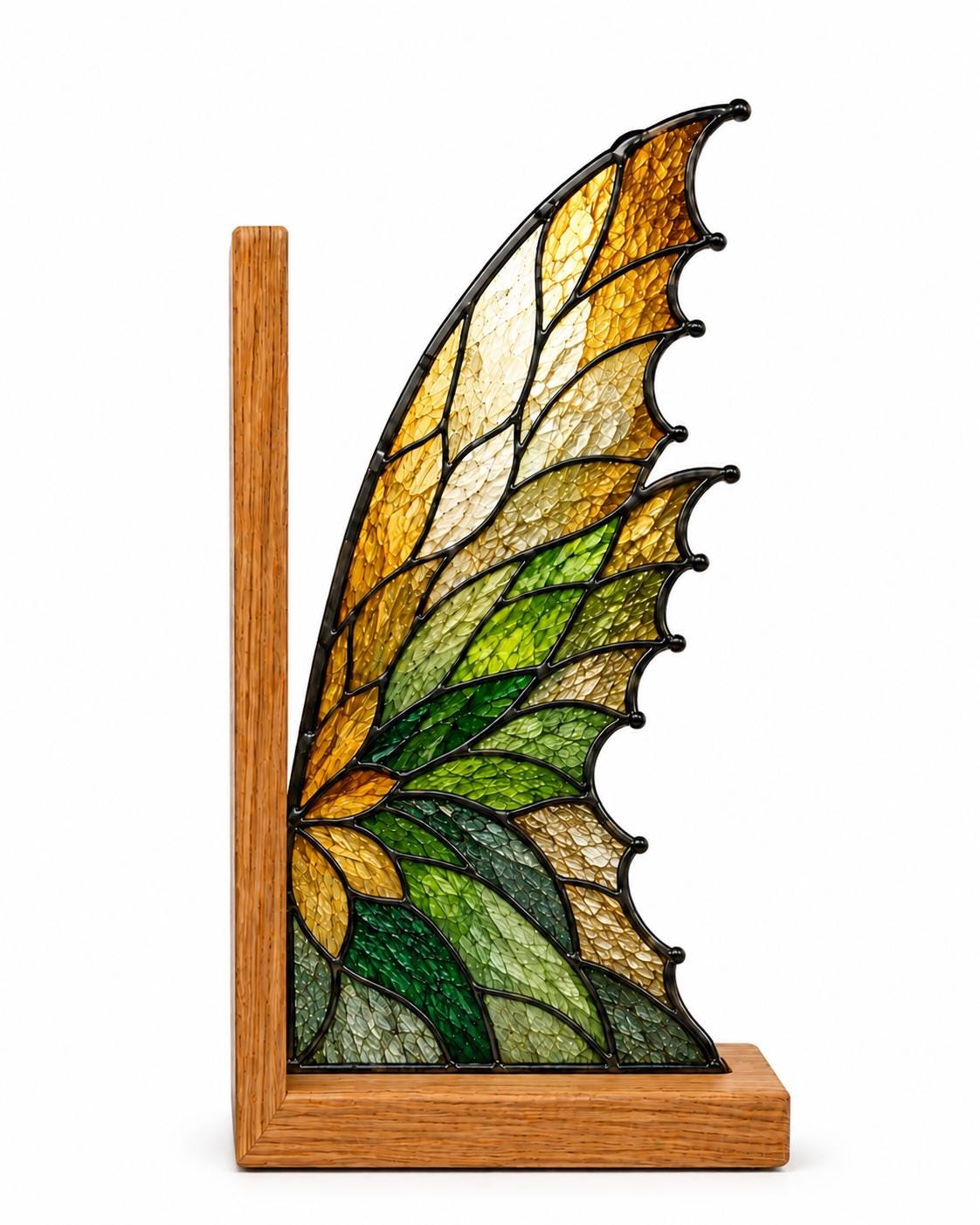 Scale or packaging view for the golden wing bookend set