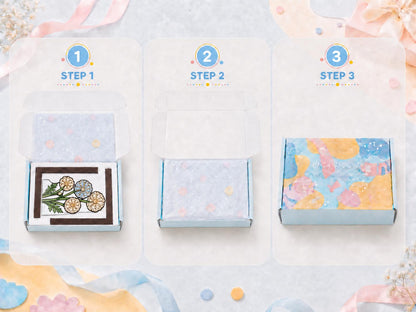 Additional view of the dandelion floral glass design