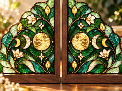Additional view of the moon phase glass design