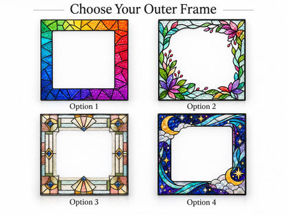 Personalized Photo Portrait Plaque tabletop glass decor arranged for indoor display